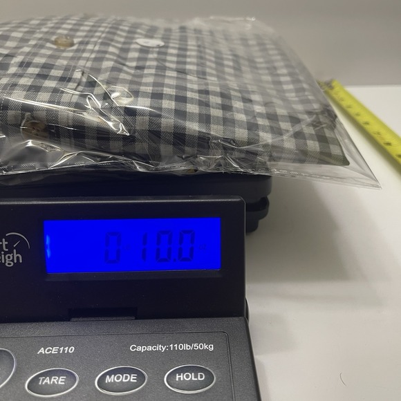 Brooks Brothers Checked Navy Gray Cotton Button Up‎ Shirt Mens XXL - Picture 5 of 5